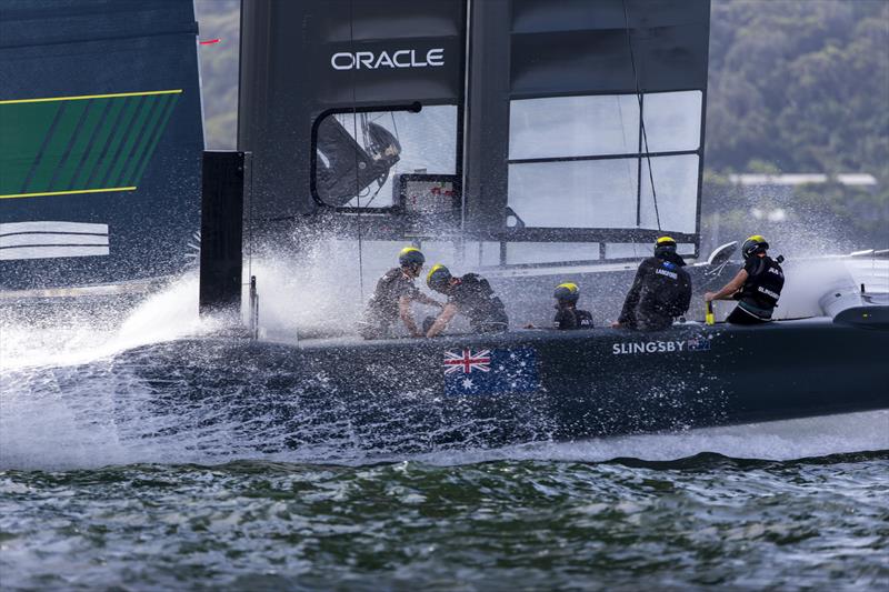 A bad day at the office for Team Australia. Skipper Tom Slingsby was clear that they just made too many mistakes... - photo © Andrea Francolini