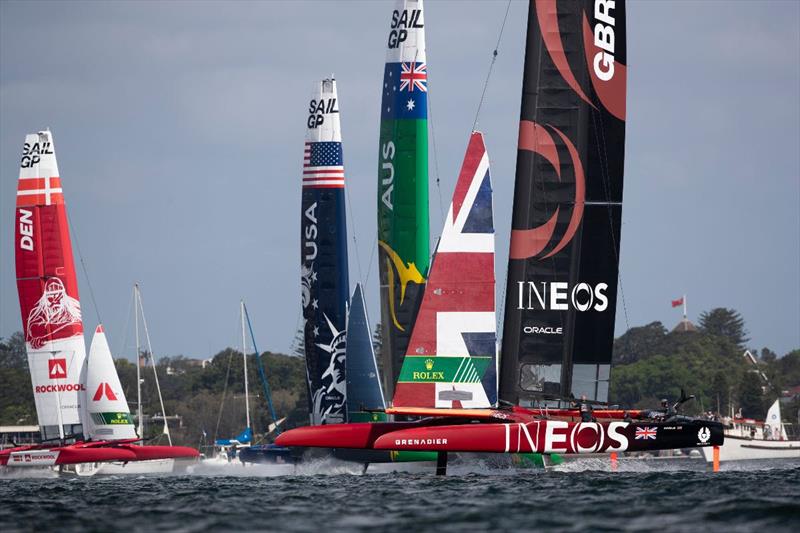 Day 1 of Sydney SailGP photo copyright Lloyd Images taken at Royal Sydney Yacht Squadron and featuring the F50 class
