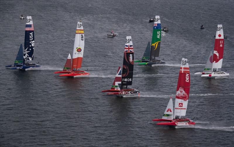 Sydney SailGP, day 1 photo copyright David Gray for SailGP taken at  and featuring the F50 class