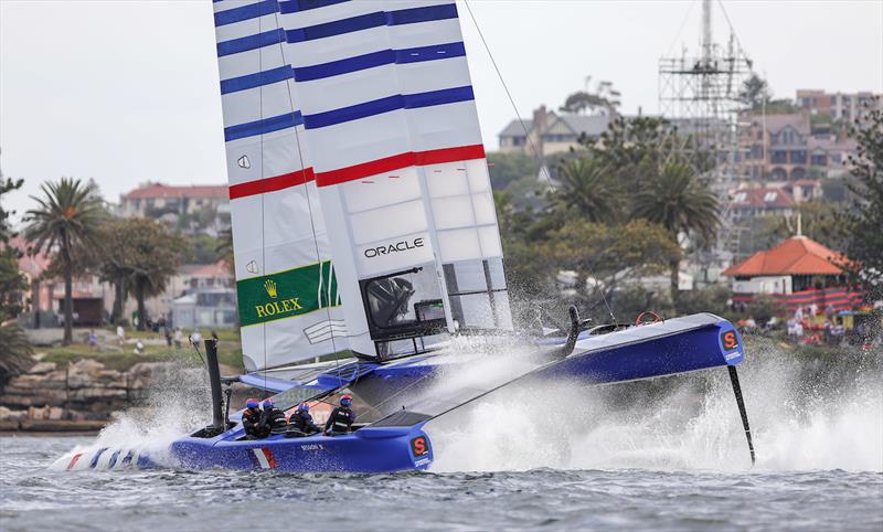 France SailGP Team helmed by Billy Besson on Race Day 2 - Sydney SailGP photo copyright Brian Carlin for SailGP taken at  and featuring the F50 class
