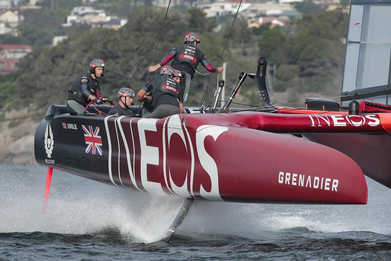 Great Britain SailGP Team helmed by Ben Ainslie in action - SailGP - Sydney - Season 2 - February 2020 - Sydney, Australia photo copyright Lloyd Images/SailGP taken at Royal Yacht Squadron and featuring the F50 class