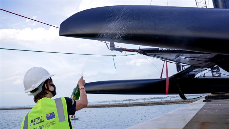 NZSailGP launch their F50 Amokura in Bermuda - April 20, 2021 ahead of the Second Series of the SailGP  photo copyright NZSailGP taken at Royal Bermuda Yacht Club and featuring the F50 class