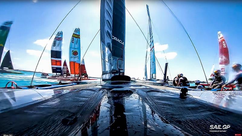 Onboard the F50 during the SailGP Bermuda regatta photo copyright SailGP taken at Royal Bermuda Yacht Club and featuring the F50 class
