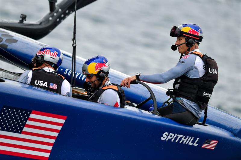 Jimmy Spithill, CEO & helmsman of USA SailGP Team, at the helm of their F50 at the end of a race on Race Day 1 at Italy SailGP, Event 2, Season 2 in Taranto, Italy. 05 June .  - photo © Ricardo Pinto/ SailGP