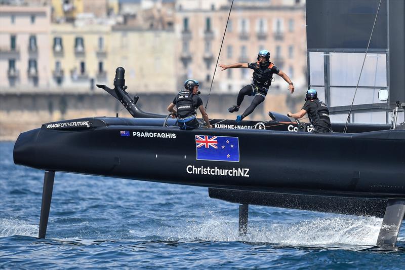 New Zealand SailGP Team helmed by interim skipper Arnaud Psarofaghis - Race Day 2. Italy SailGP, Event 2, Season 2 in Taranto, Italy. 06 June - photo © Ricardo Pinto/SailGP