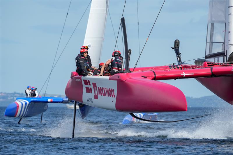 Denmark SailGP Team  in action on Race Day 1 at Denmark SailGP,  - photo © Ian Roman/SailGP