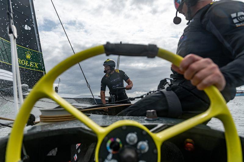 Day 1 of the ROCKWOOL Denmark Sail Grand Prix photo copyright Ricardo Pinto for SailGP taken at Sailing Aarhus and featuring the F50 class