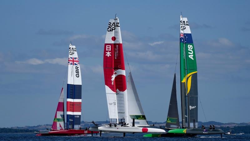 Day 2 of the ROCKWOOL Denmark Sail Grand Prix photo copyright Thomas Lovelock for SailGP taken at Sailing Aarhus and featuring the F50 class