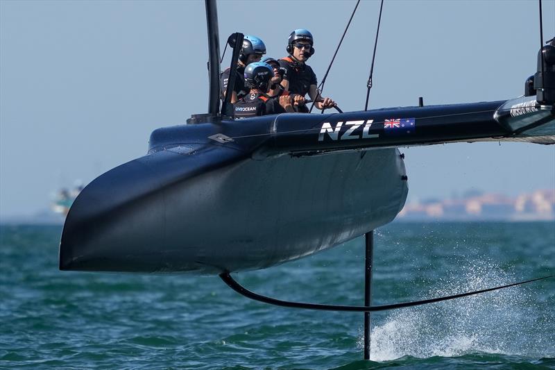 New Zealand SailGP Team co-helmed by Peter Burling and Blair Tuke. Race Day 1 at Spain SailGP, Event 6, Season 2 in Cadiz, Andalucia, Spain. 9th October - photo © Thomas Lovelock/SailGP