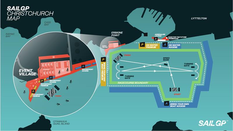 One round of the 2023 SailGP regatta will be staged in Christchurch, New Zealand - and based at the Naval Point Sailing Club - photo © SailGP