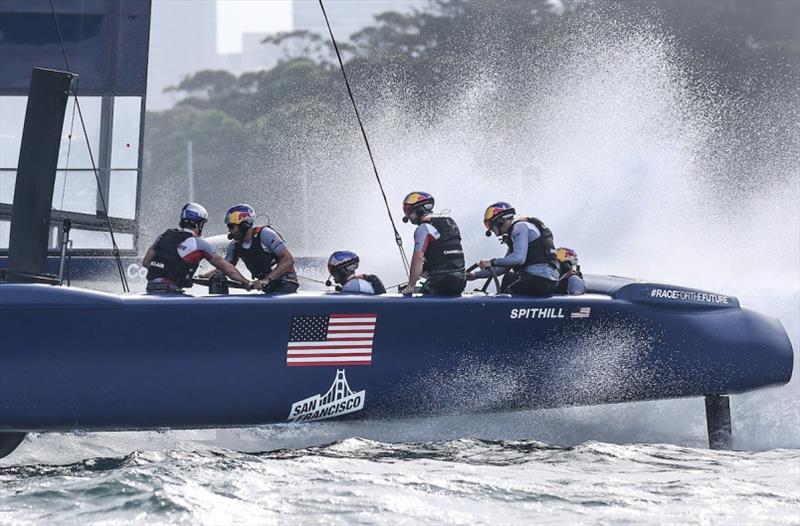 USA SailGP Team helmed by Jimmy Spithill on Race Day 2. Australia Sail Grand Prix presented by KPMG. 18 December - photo © Phil Hillyer for SailGP