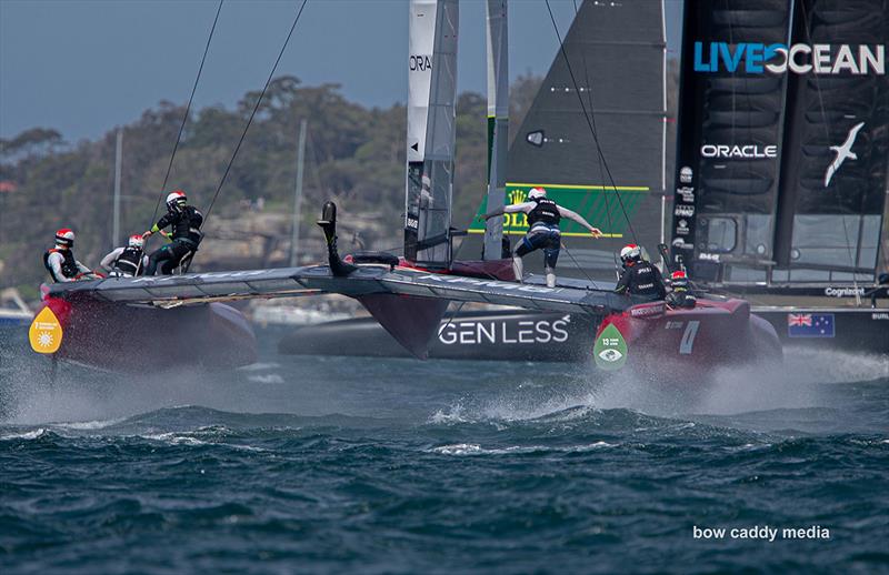 Fast footwork on Team Japan photo copyright Bow Caddy Media taken at  and featuring the F50 class