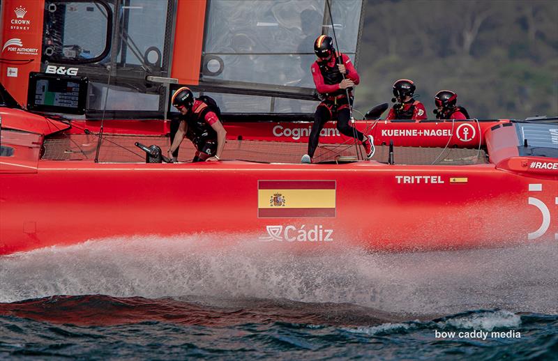 Spain SailGP team in action photo copyright Bow Caddy Media taken at  and featuring the F50 class