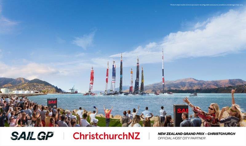 The SailGP New Zealand event  for Season 3 of SailGP will be sailed on Lyttleton Harbour in March 2023 photo copyright SailGP taken at Naval Point Club Lyttelton and featuring the F50 class