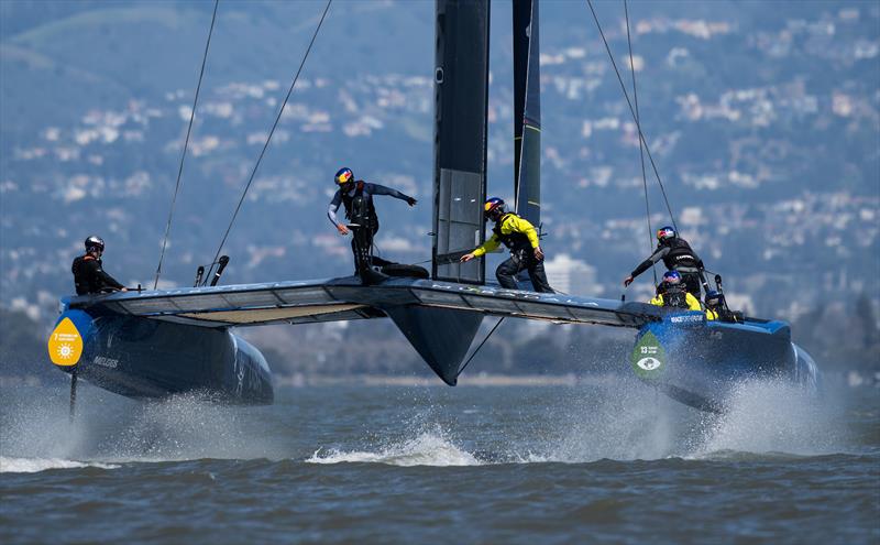 USA SailGP Team helmed by Jimmy Spithill in action during a practice session ahead of San Francisco SailGP, Season 2 in San Francisco, USA - photo © Ricardo Pinto for SailGP