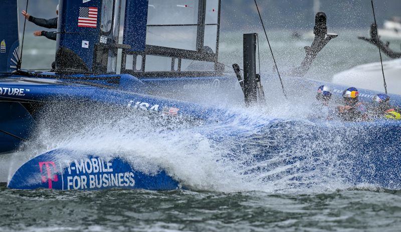 USA SailGP Team helmed by Jimmy Spithill on Race Day 2 of San Francisco SailGP, Season 2 photo copyright Ricardo Pinto for SailGP taken at Golden Gate Yacht Club and featuring the F50 class