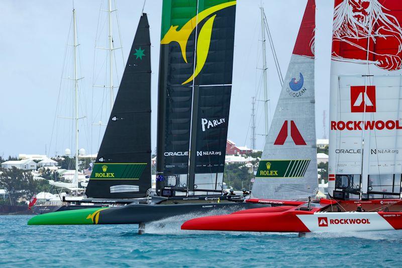 Race Day 1 of Bermuda SailGP presented by Hamilton Princess photo copyright Simon Bruty for SailGP taken at Royal Bermuda Yacht Club and featuring the F50 class