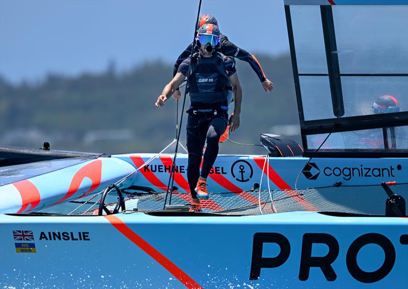 Great Britain SailGP Team helmed by Ben Ainslie in action on Race Day 2 of Bermuda SailGP presented by Hamilton Princess, Season 3, in Bermuda - photo © Ricardo Pinto for SailGP