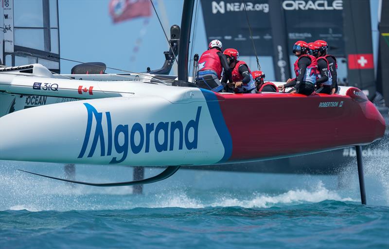 Canada SailGP Team competing on Race Day 2 of Bermuda SailGP Season 3, in Bermuda photo copyright Bob Martin/SailGP taken at Royal Bermuda Yacht Club and featuring the F50 class