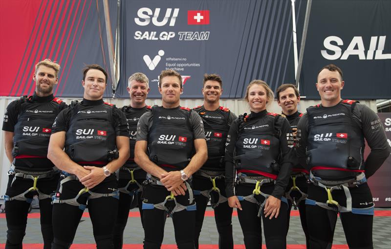 Swiss SailGP Team in Chicago photo copyright Tomas Moya taken at  and featuring the F50 class
