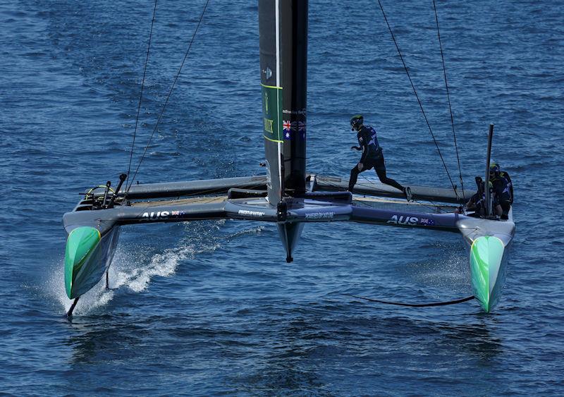 Australia SailGP Team helmed by Tom Slingsby ahead of the T-Mobile United States Sail Grand Prix - photo © Simon Bruty for SailGP