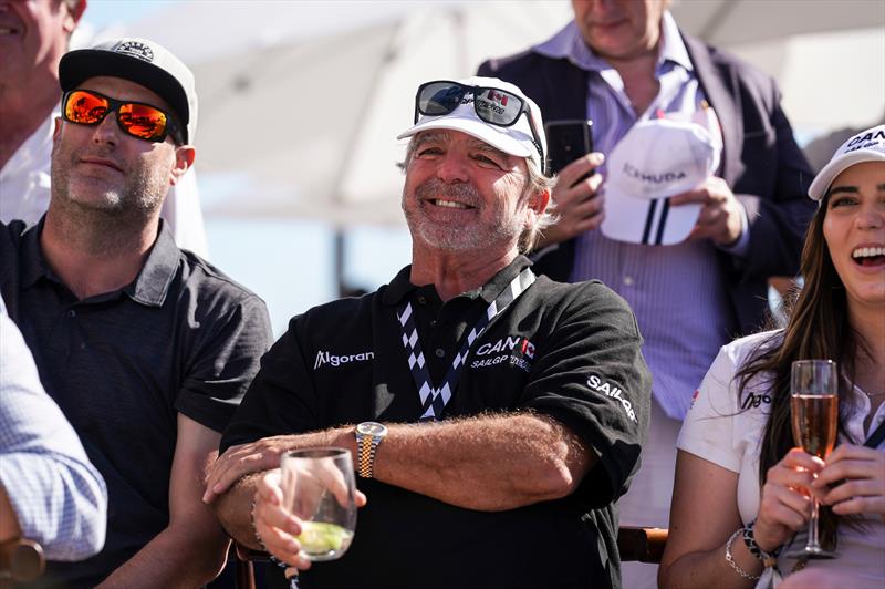 A very pleased Fred Pye, CEO 3iQ and founder of Canada SailGP Team, watches the racing on Day 1 of the T-Mobile United States Sail Grand Prix | Chicago at Navy Pier, Lake Michigan, Season 3 - photo © Adam Warner/SailGP