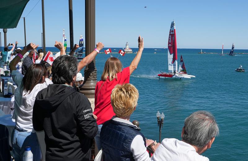 T-Mobile United States Sail Grand Prix, Chicago at Navy Pier, Lake Michigan, Season 3 photo copyright Adam Warner/SailGP taken at Chicago Yacht Club and featuring the F50 class