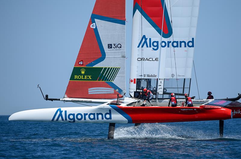 Canada SailGP Team helmed by Phil Robertson practicing ahead of T-Mobile United States Sail Grand Prix, Chicago at Navy Pier, Lake Michigan, Season 3 - photo © Jon Buckle/SailGP