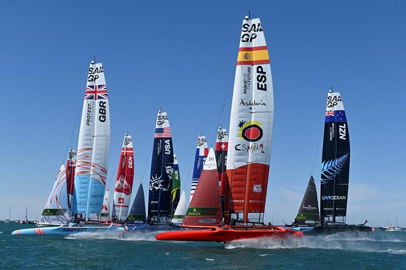 Aqua superPower announced as electric boat charging partner to SailGP photo copyright SailGP taken at  and featuring the F50 class