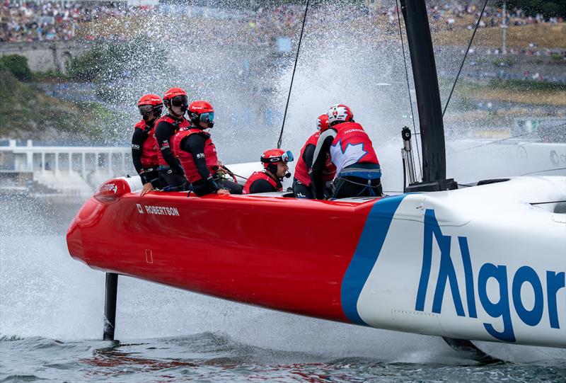 Canada SailGP Team on Race Day 2 of the Great Britain Sail Grand Prix in Plymouth - photo © Bob Martin/SailGP