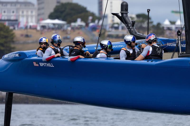 USA SailGP Team helmed by Jimmy Spithill on Race Day 2 of Great Britain Sail Grand Prix | Plymouth photo copyright Felix Diemer for SailGP taken at  and featuring the F50 class