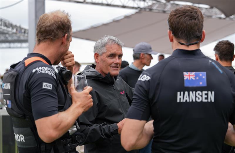 Sir Russell Coutts, SailGP CEO, talks to Marcus Hansen and Josh Junior