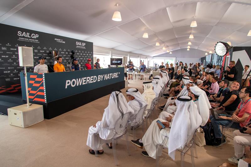 Press conference   - November 11, 2022 - SailGP Dubai  - photo © Kieran Cleeves/SailGP