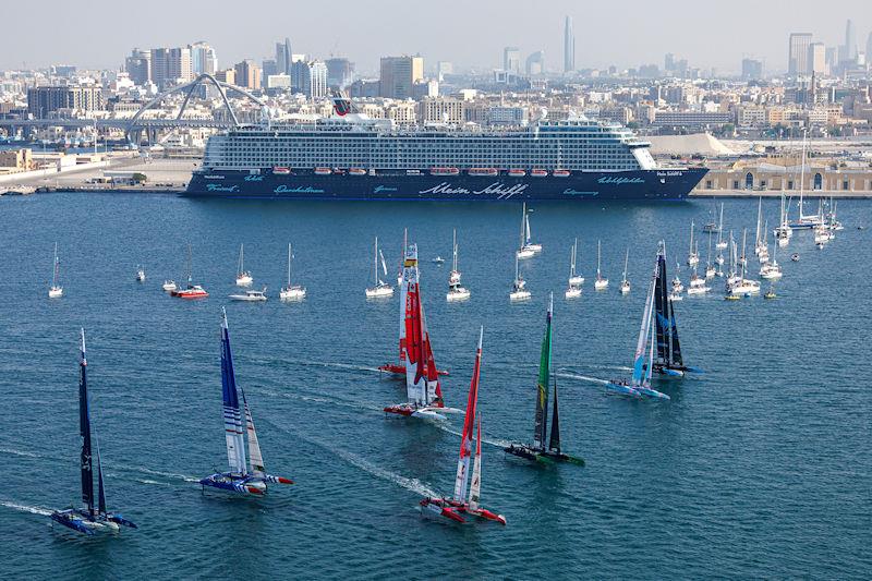 Race Day 1 of the Dubai Sail Grand Prix presented by P&O Marinas in Dubai, United Arab Emirates - photo © David Gray for SailGP