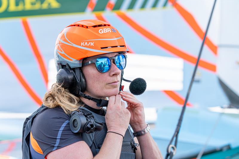 Great Britain SailGP Team welcomes back Hannah Mills, OBE for the inaugural Singapore Sail Grand Prix photo copyright Louis Goldman taken at  and featuring the F50 class