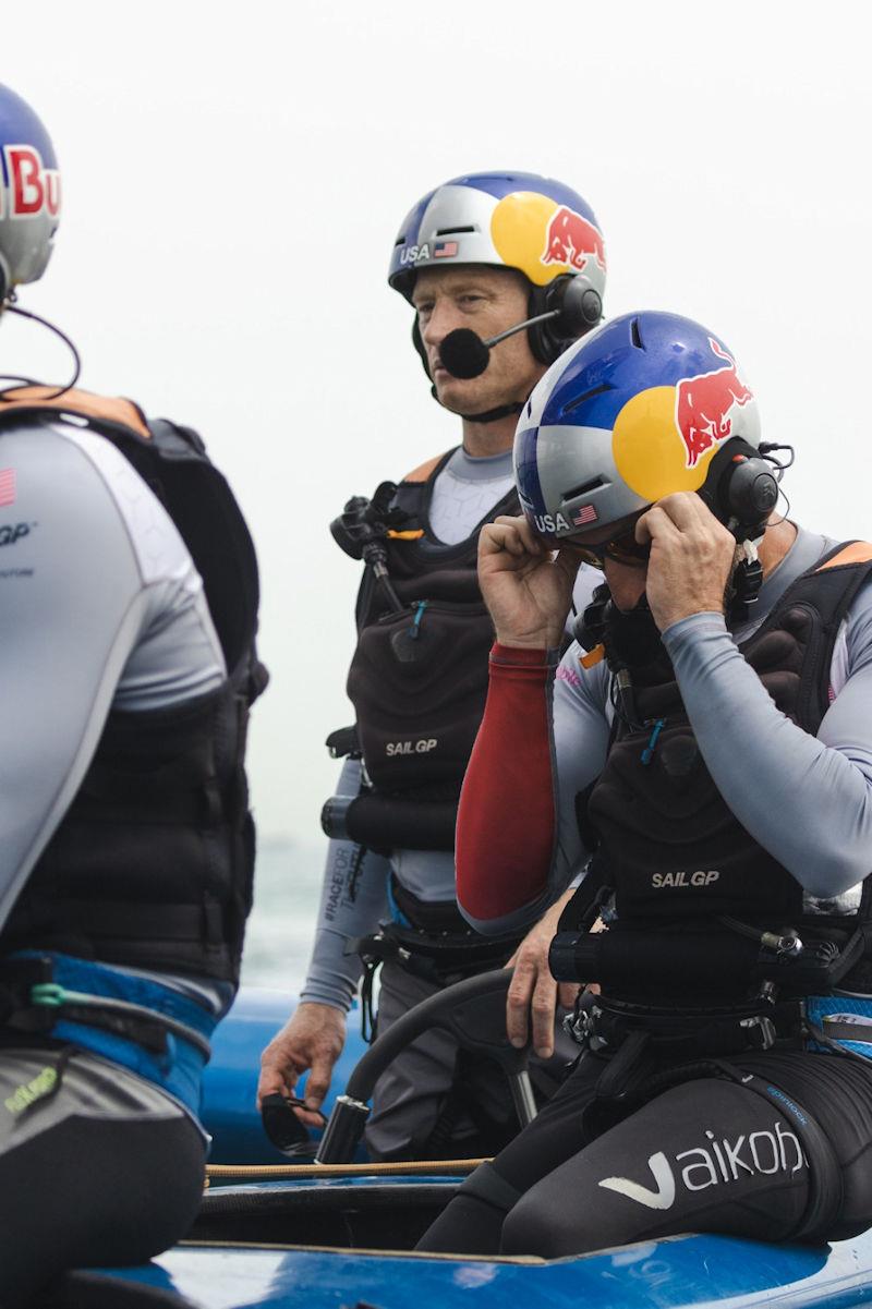 U.S. SailGP Team during the Singapore Sail Grand Prix photo copyright SailGP taken at  and featuring the F50 class