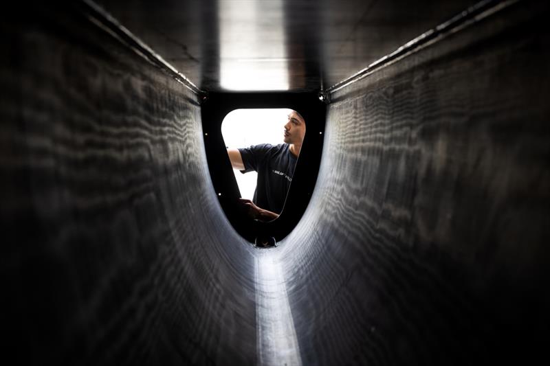 Wingsail build - SailGP Technologies - Warkworth, New Zealand - February 2023 photo copyright Brett Phibbs/SailGP taken at Royal New Zealand Yacht Squadron and featuring the F50 class