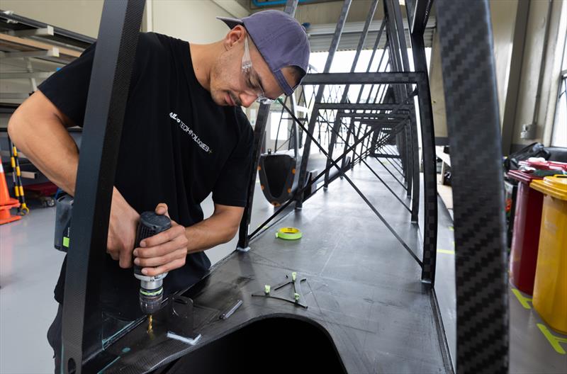 Wingsail build - SailGP Technologies - Warkworth, New Zealand - February 2023 - photo © Brett Phibbs/SailGP