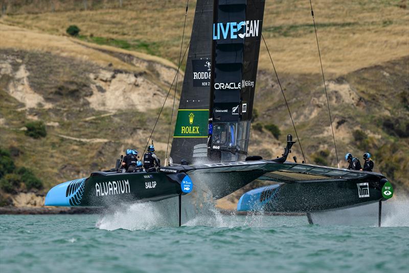 NZSailGP was repaired an Event earlier than expected - SailGP Technologies - Lyttleton - March 2023 - photo © Ricardo Pinto/SailGP