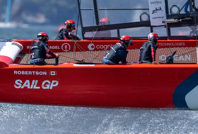 Canada SailGP Team in a action on Race Day 2 of the Mubadala SailGP Season 3 Grand Final in San Francisco, USA - photo © Jed Jacobsohn for SailGP