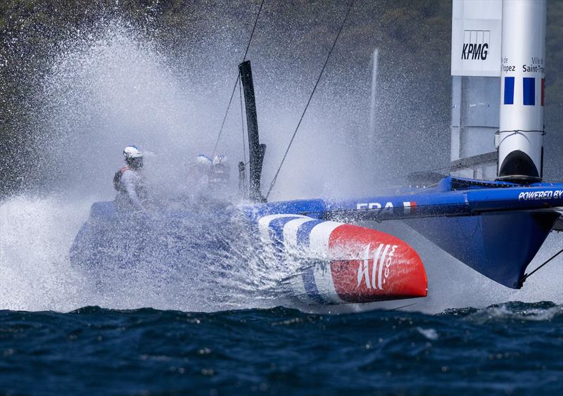 Four of the five Orient Express Racing Team are sailing as part of the SailGP France team in Season 4 of SailGP photo copyright Felix Diemer/SailGP taken at Yacht Club de France and featuring the F50 class