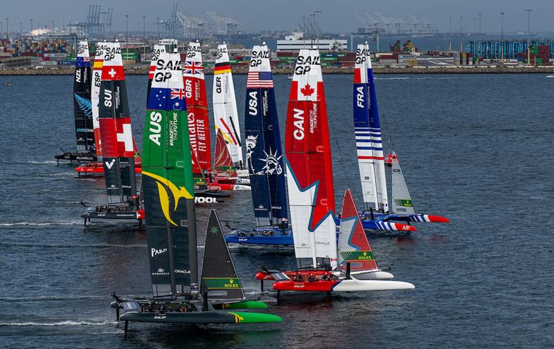 Oracle Los Angeles Sail Grand Prix Day 1 ABC Today News