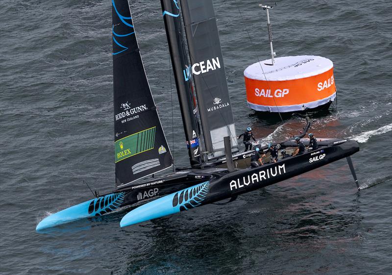 New Zealand SailGP Team in action on Race Day 2 of the Oracle Los Angeles Sail Grand Prix July 22-23, 2023 photo copyright Felix Diemer/SailGP taken at Long Beach Yacht Club and featuring the F50 class