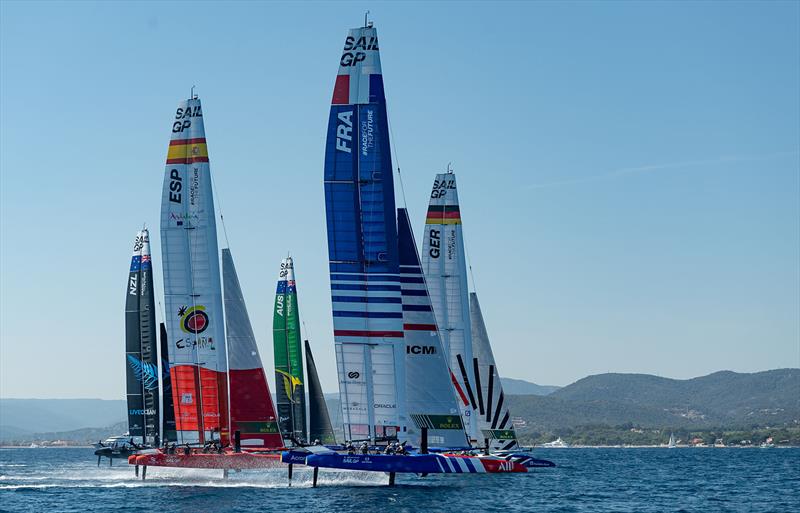 The SailGP F50 catamaran fleet ahead of the France Sail Grand Prix in Saint-Tropez, France. 8th September  - photo © Ricardo Pinto for SailGP