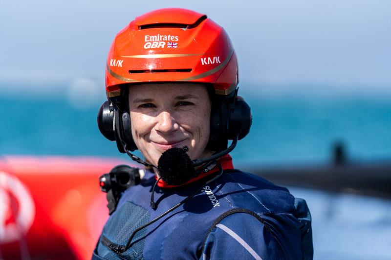 Hannah Mills OBE ahead of the Spain Sail Grand Prix photo copyright Emirates GBR taken at  and featuring the F50 class