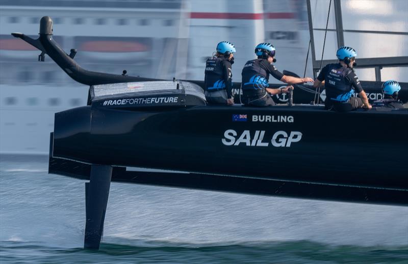 New Zealand SailGP - Season 4 - SailGP Dubai - December 2023 photo copyright Bob Martin/SailGP taken at Dubai Offshore Sailing Club and featuring the F50 class