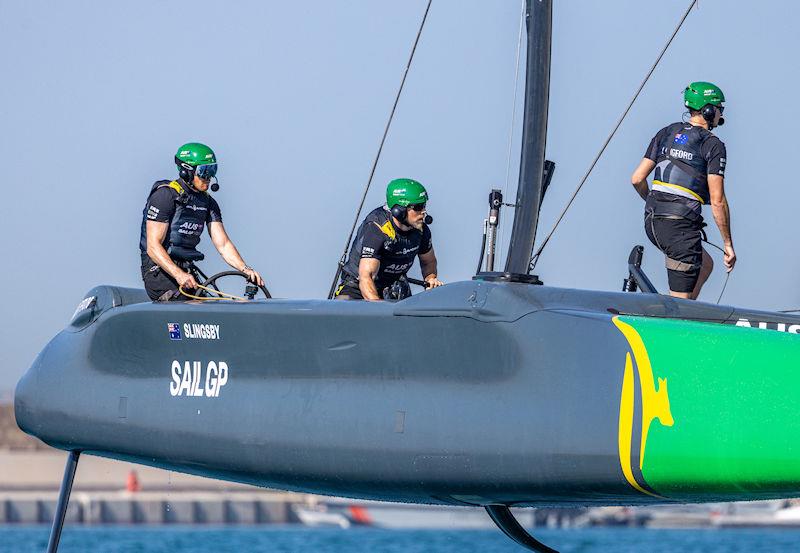 Australian SailGP Team on day 2 of the Mubadala Abu Dhabi Sail Grand Prix presented by Abu Dhabi Sports Council in Abu Dhabi, United Arab Emirates - photo © Felix Diemer for SailGP