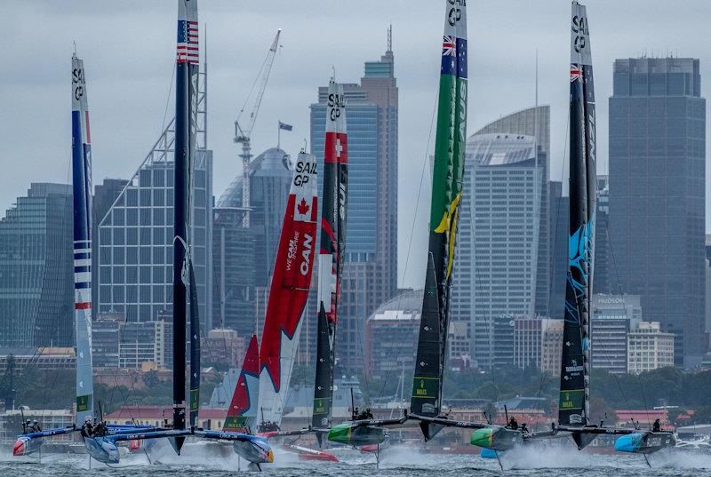 KPMG Australia Sail Grand Prix in Sydney - Day 1 photo copyright Bob Martin for SailGP taken at  and featuring the F50 class