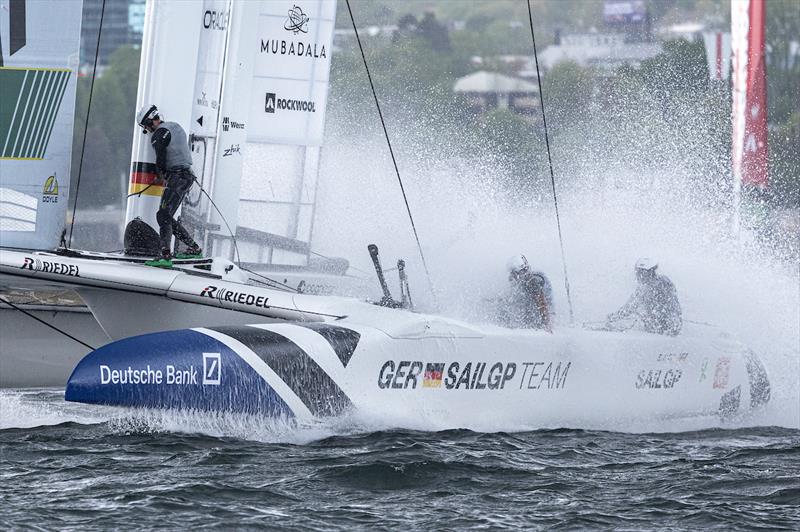 Germany SailGP Team helmed by Erik Heil in action on Race Day 1 of the Rockwool Canada Sail Grand Prix in Halifax, Canada. June 1, 2024 - photo © Felix Diemer/SailGP