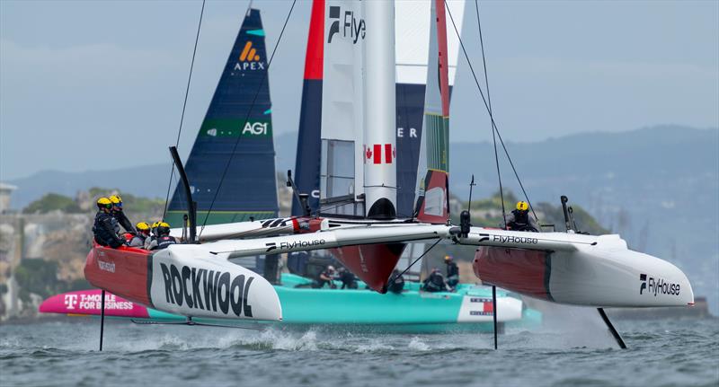 Northstar Canada reliveried their F50 platform - Race 1- Oracle San Francisco SailGP - March 22, 2025 - San Francisco - photo © Felix Diemer/SailGP
